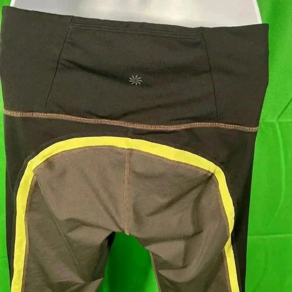 Athleta Woman’s Gray Black Yellow Leggings Size Small - Picture 7 of 10